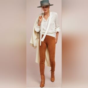 By Anthropologie faux suede leggings